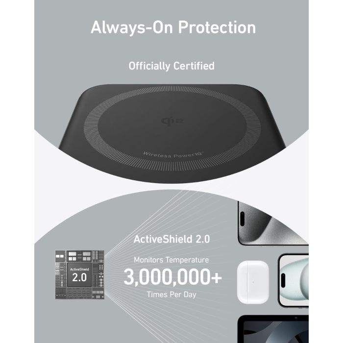 Anker MagGo 633 10K powerbank, črn