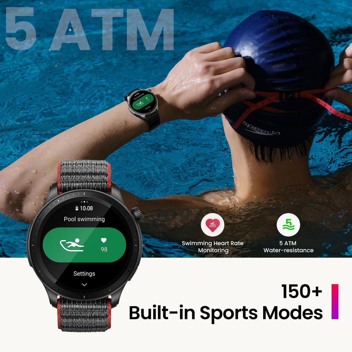 Amazfit GTR4 pametna ura, Črna