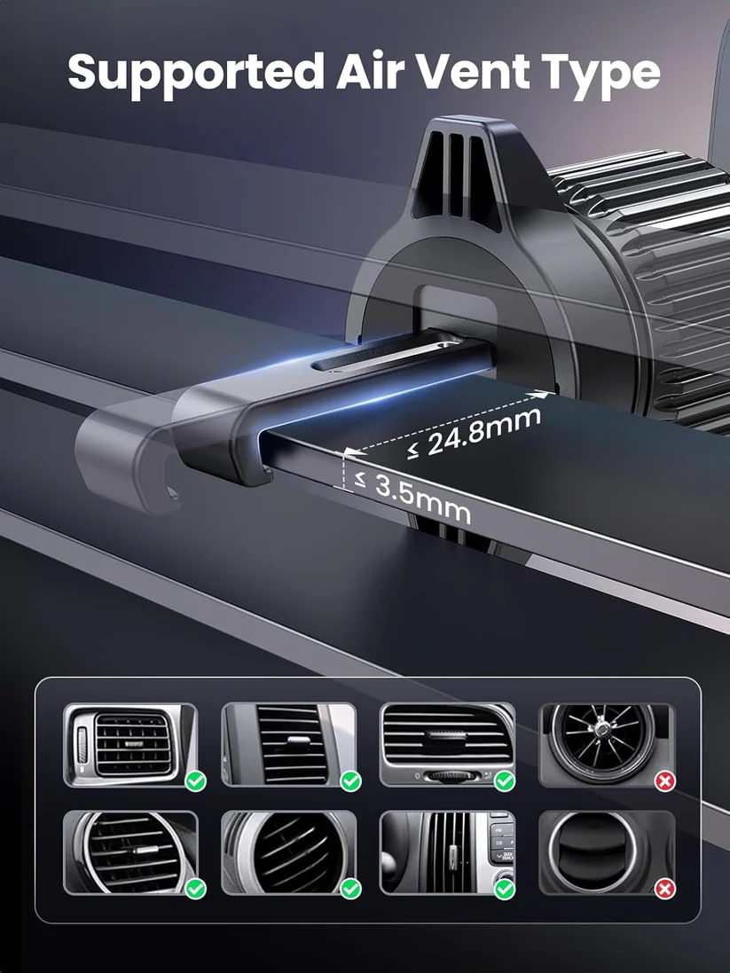 Ugreen Magsafe magnetno avtomobilsko stojalo in brezžični polnilnik