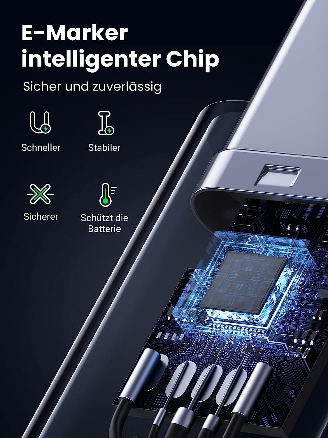 UGREEN 240W USB-C v USB-C polnilni kabel, 2M