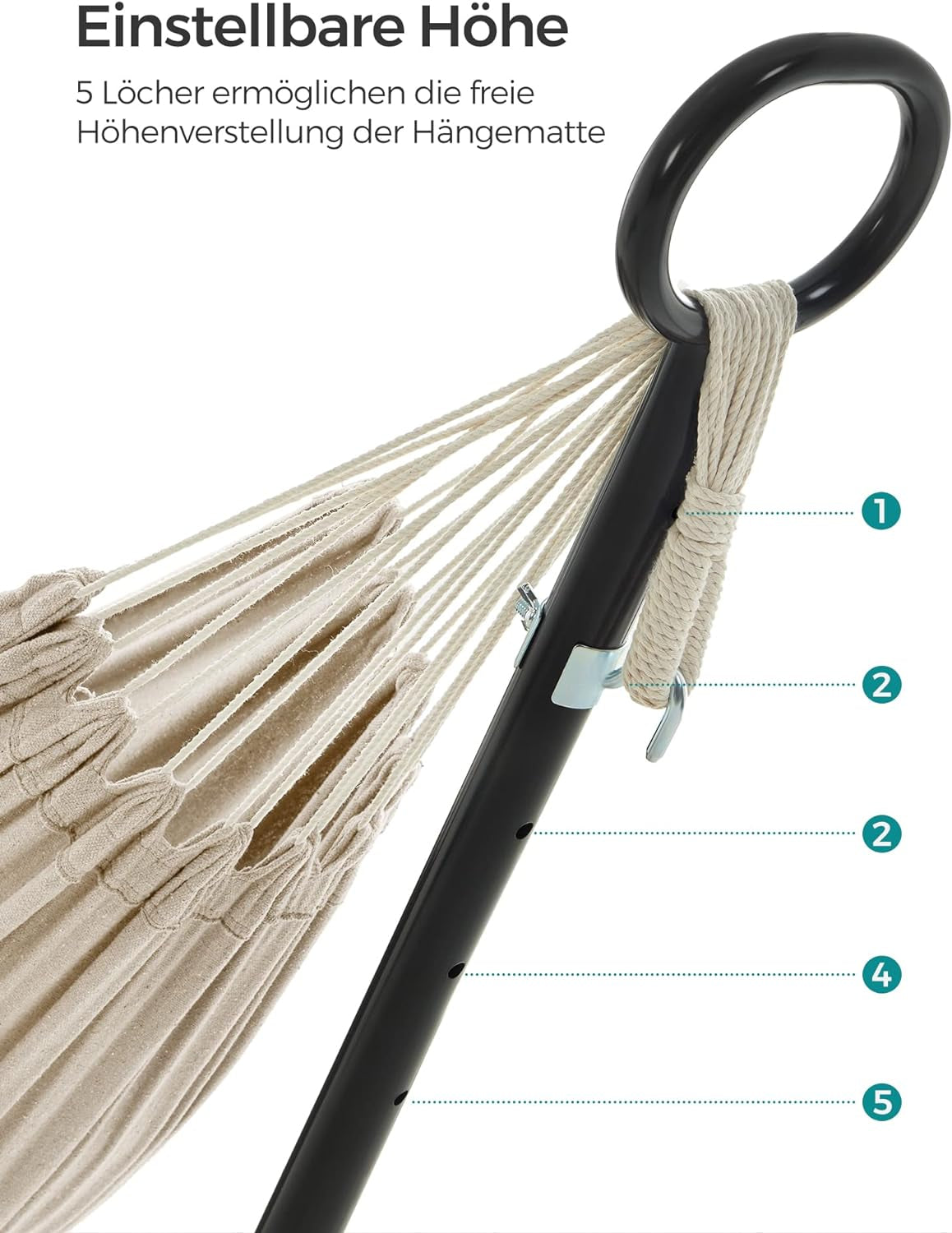 SONGMICS mreža z okvirjem bež GHS001M01