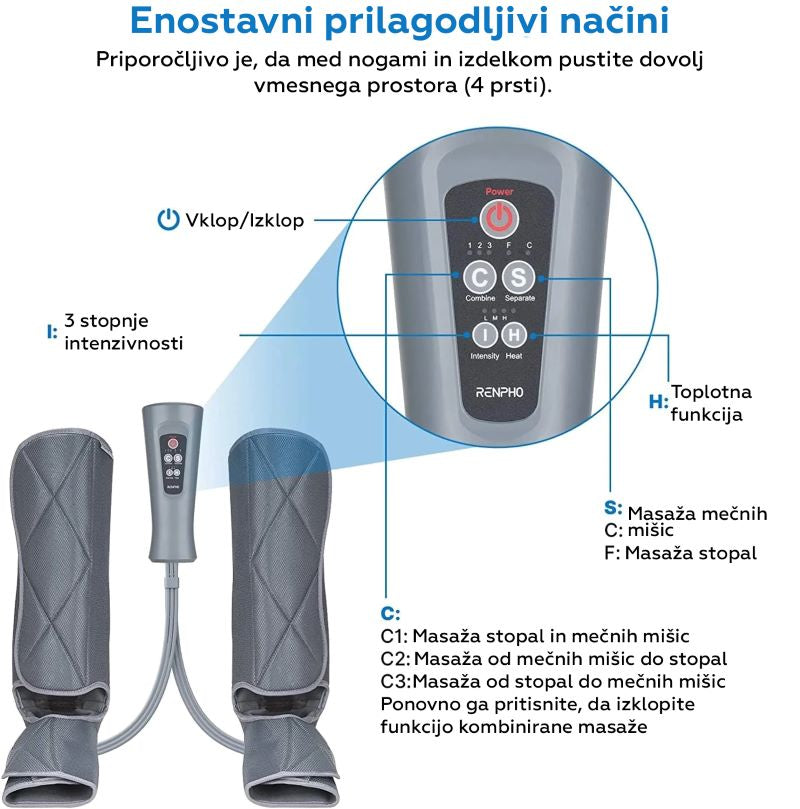 RENPHO zračni masažni aparat za noge