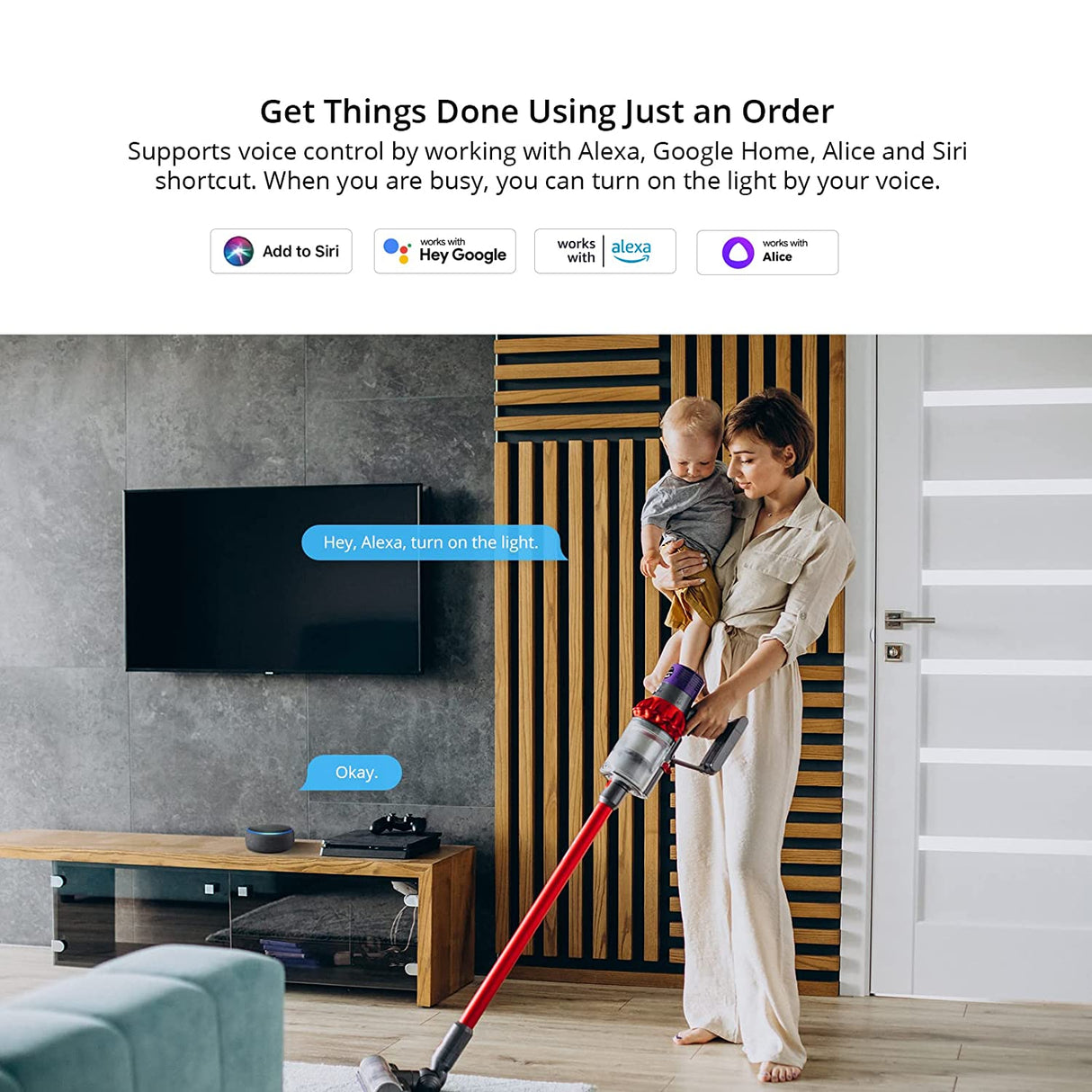 SONOFF pametno stensko stikalo Wi-Fi M5-1C-80, enojno