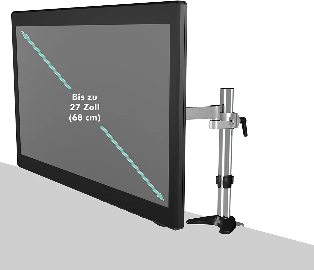 IcyBox enojni namizni nosilec za monitor do diagonale 27''