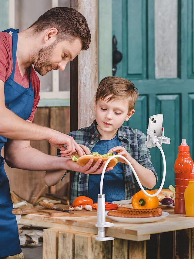 Ugreen Gooseneck Fleksibilno stojalo za pritrditev mobilnega ali tabličnega računalnika velikosti 4 "-7,2" palcev, 90cm