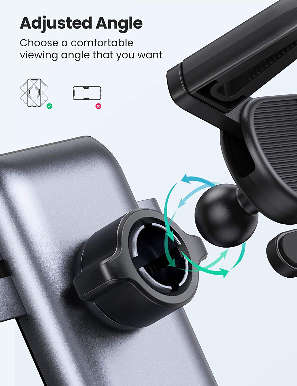 Ugreen Gravity avtomobilsko držalo za telefon za namestitev v zračne odprtine