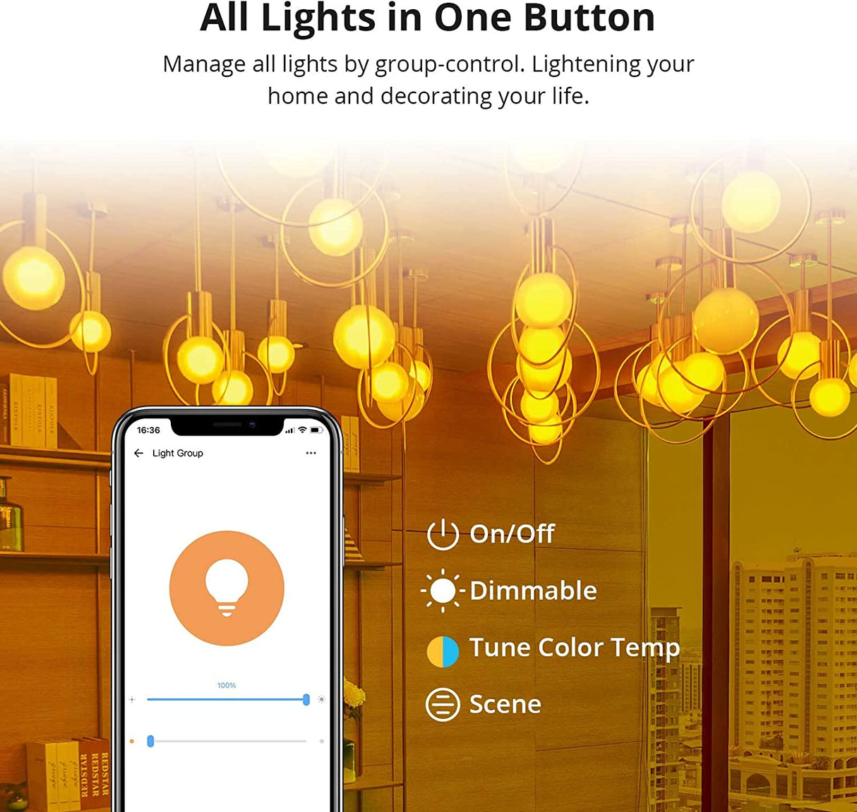 SONOFF Wi-Fi/Bluetooth pametna LED sijalka E27 9W