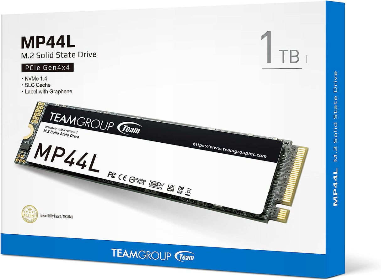 Teamgroup 1TB M.2 NVMe SSD MP44L 5000/4500 MB/s 2280