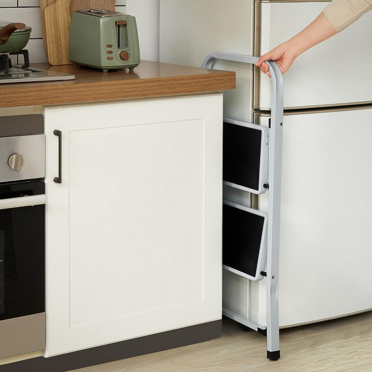 SONGMICS dvojna stopnična lestev GSL12WT