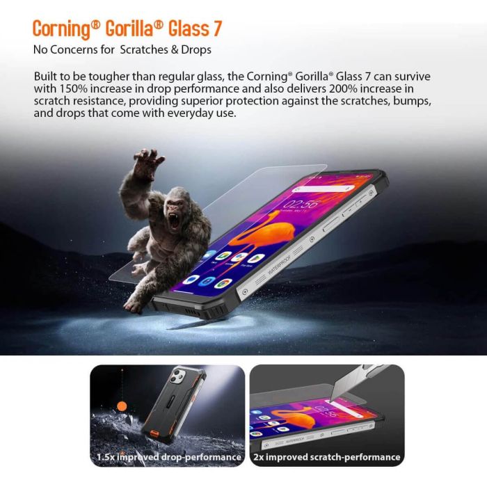 Blackview pametni robustni telefon BV8900 8GB+256GB z vgrajeno termalno kamero, črn