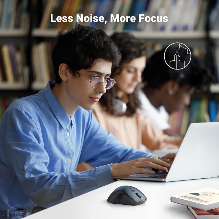 Brezžična miška UGREEN Bluetooth 5.0 in 2,4 Ghz z USB sprejemnikom s 5 gumbi za MacBook, PC, namizni