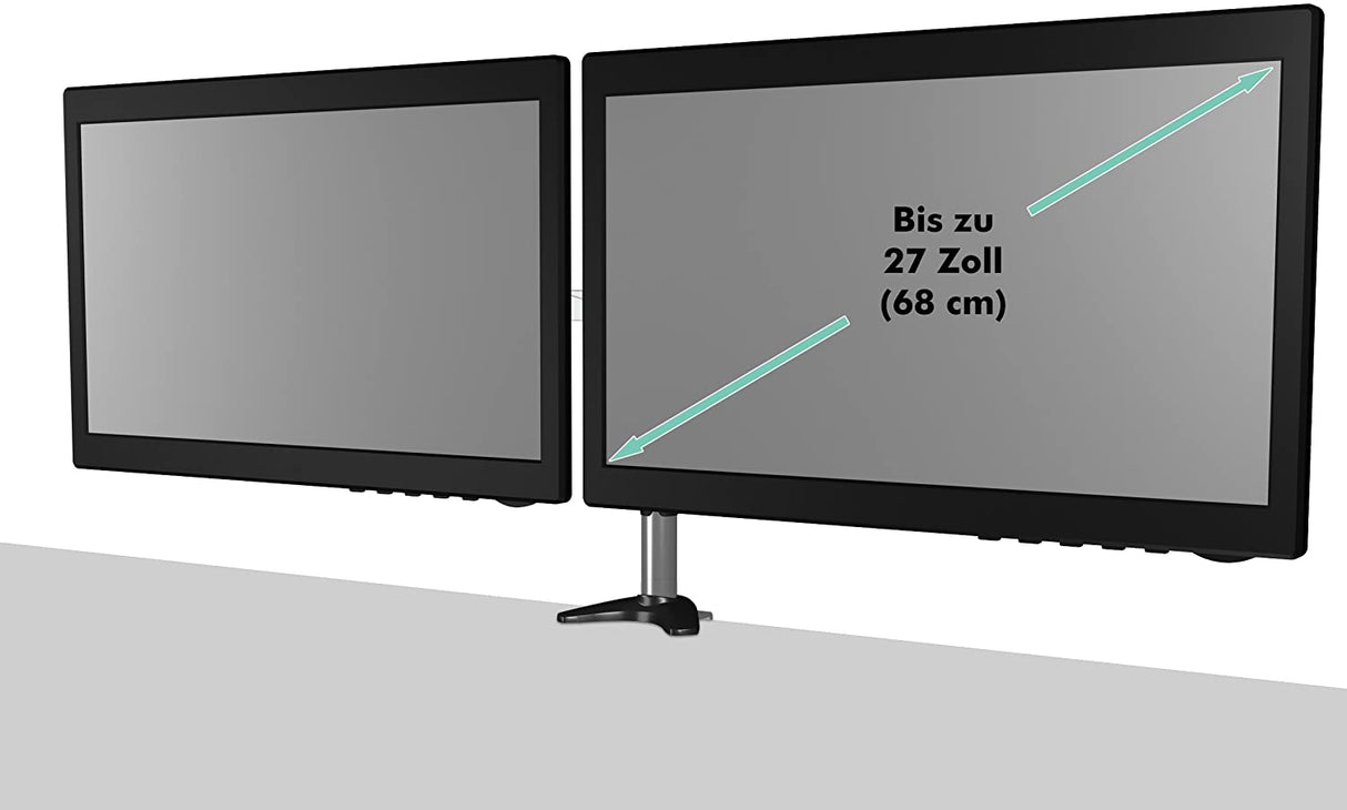 IcyBox dvojni namizni nosilec za monitorja do diagonale 27''