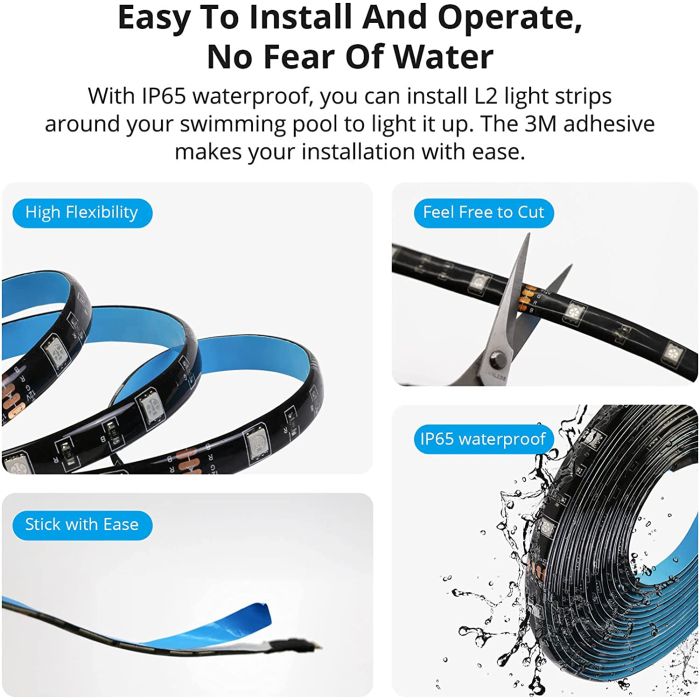 SONOFF L2 5M RGB LED Wi-Fi trak