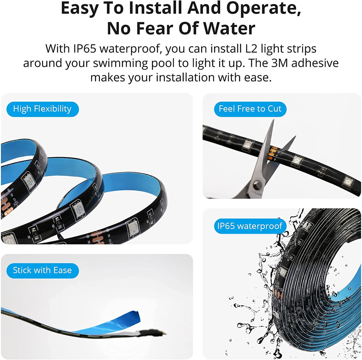 SONOFF L2 2M RGB LED Wi-Fi trak