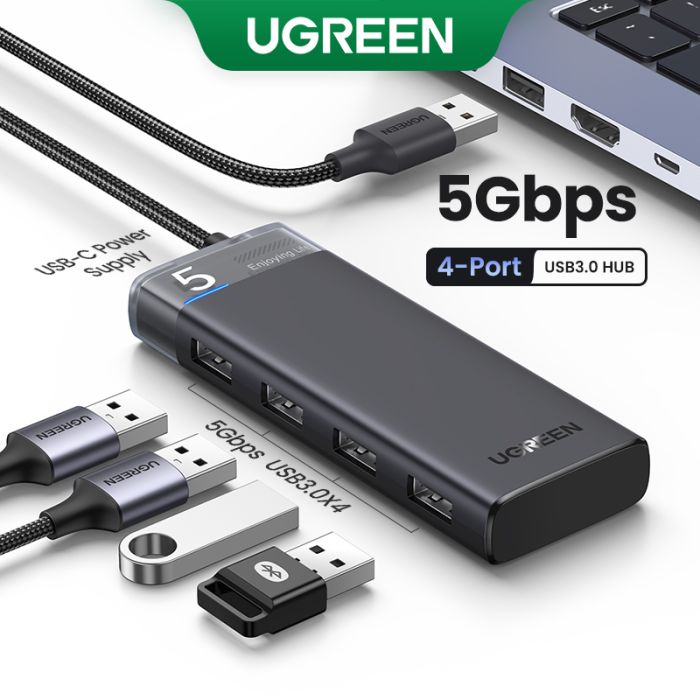 Ugreen USB 3.0 hub s 4 vrati 5Gbps