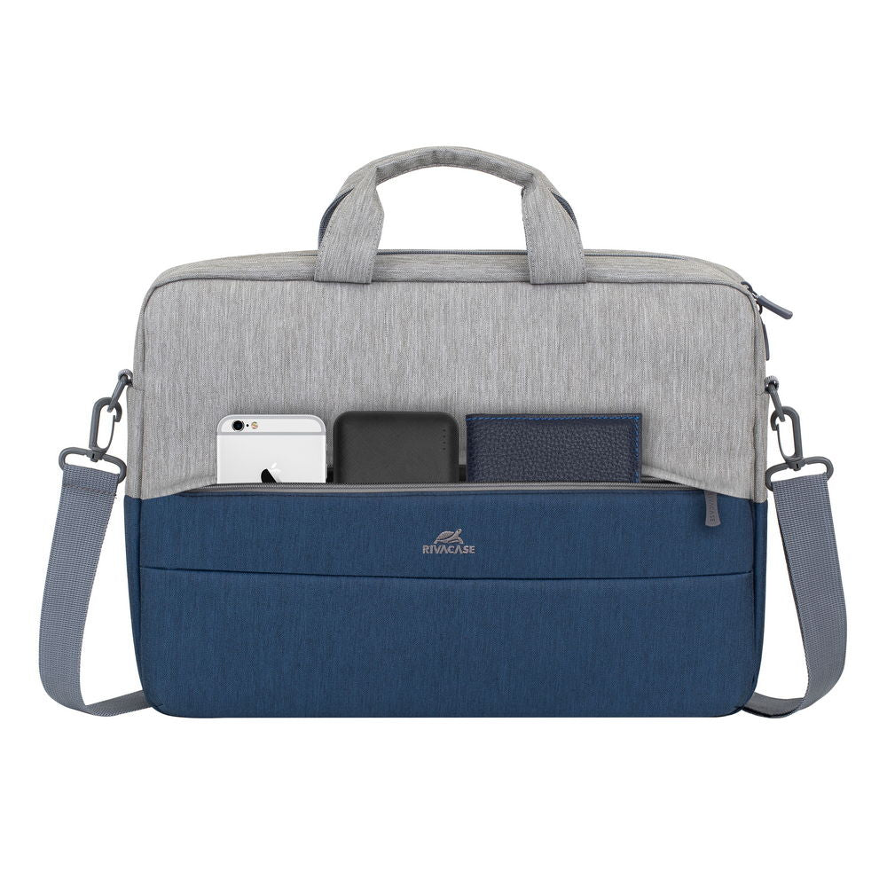 RivaCase torba za prenosnik 15.6" sivo-modra 7532