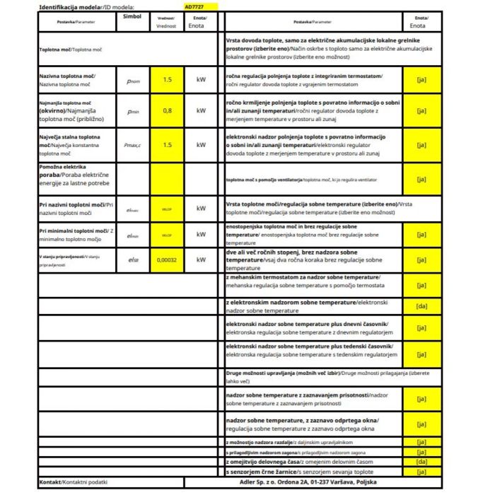 Adler Keramični grelnik LCD z daljinskim upravljalnikom AD 7727