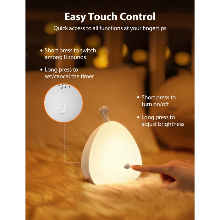 VAVA otroška nočna lučka Little Chick rumena