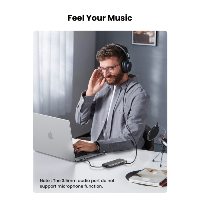 Ugreen 11v1 USB-C priklopna postaja s 100W PD vhodom