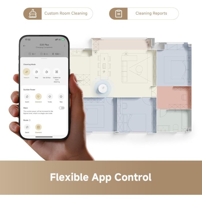 Dreame D20 Plus robotski sesalnik, beli