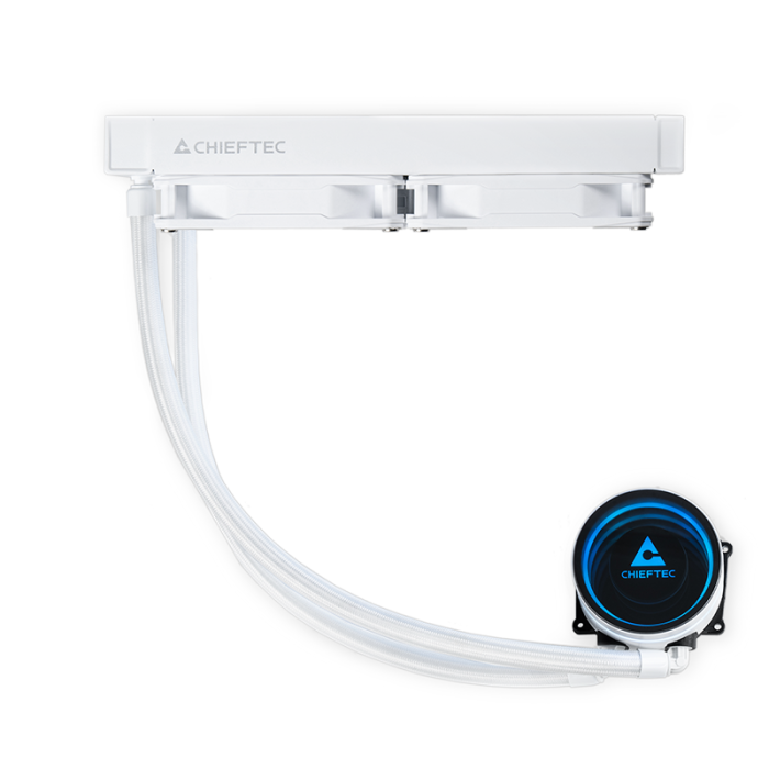 Chieftec Iceberg 240mm A-RGB vodno hlajenje za INTEL/AMD procesorje, bel
