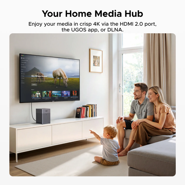 Ugreen NASync DH4300 Plus za 4 diske, ARM 8-jedrni, 8GB DDR4, 2.5Gbe mreža