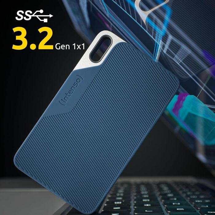 Intenso 1TB SSD TX100 500MB/s USB 3.2 Gen1x1 zunanji disk - modra