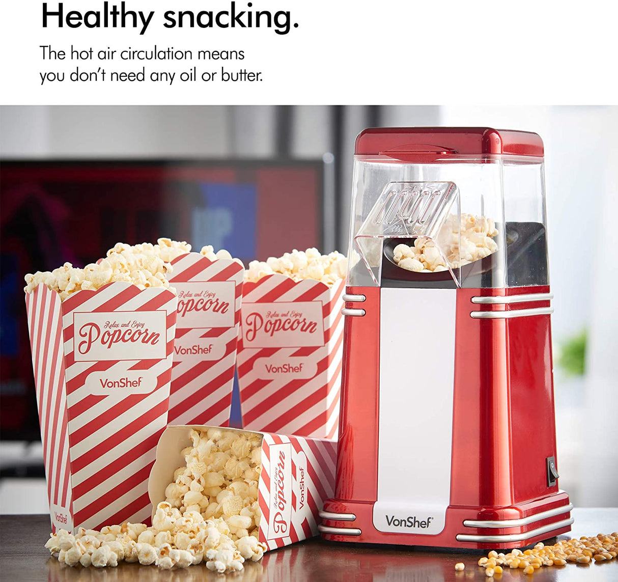 Vonshef retro aparat za pripravo pokovke