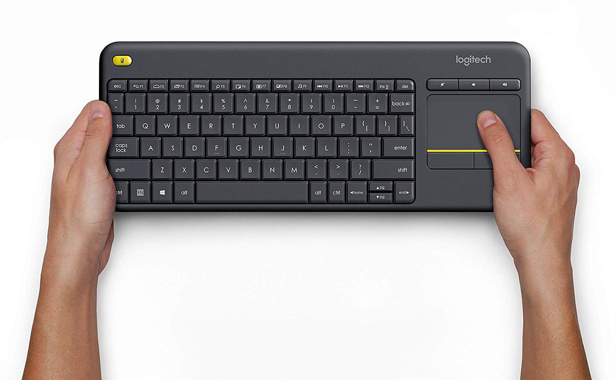 Brezžična tipkovnica Logitech K400 Plus Wireless Touch črna (Unifying, SLO gravura)