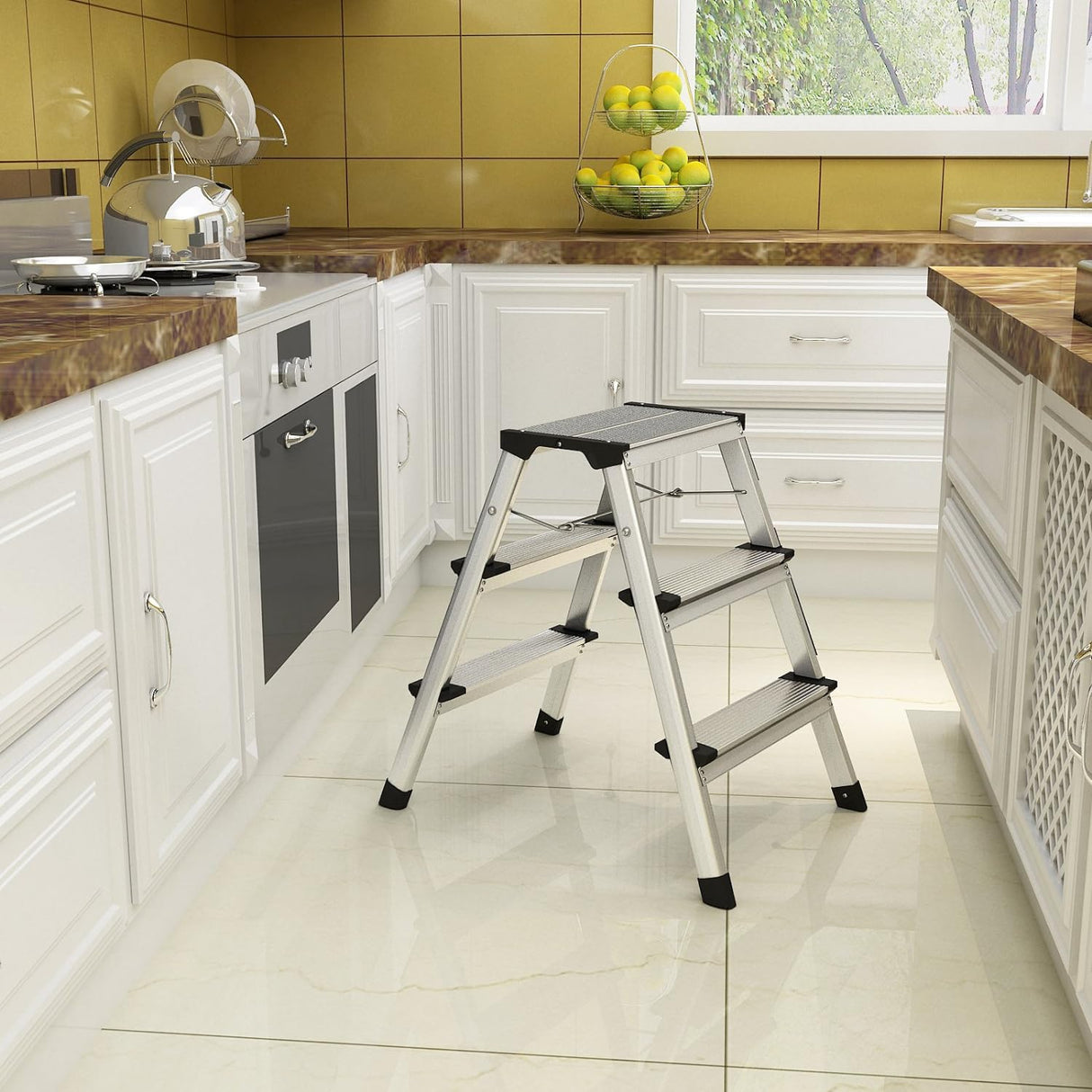 SONGMICS aluminijasta lestev GLT23K