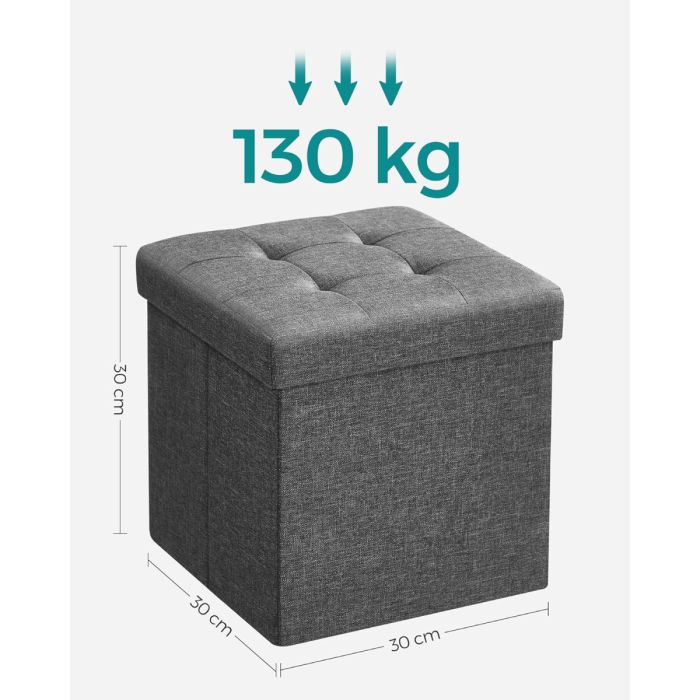 SONGMICS zložljiva shranjevalna tabureta