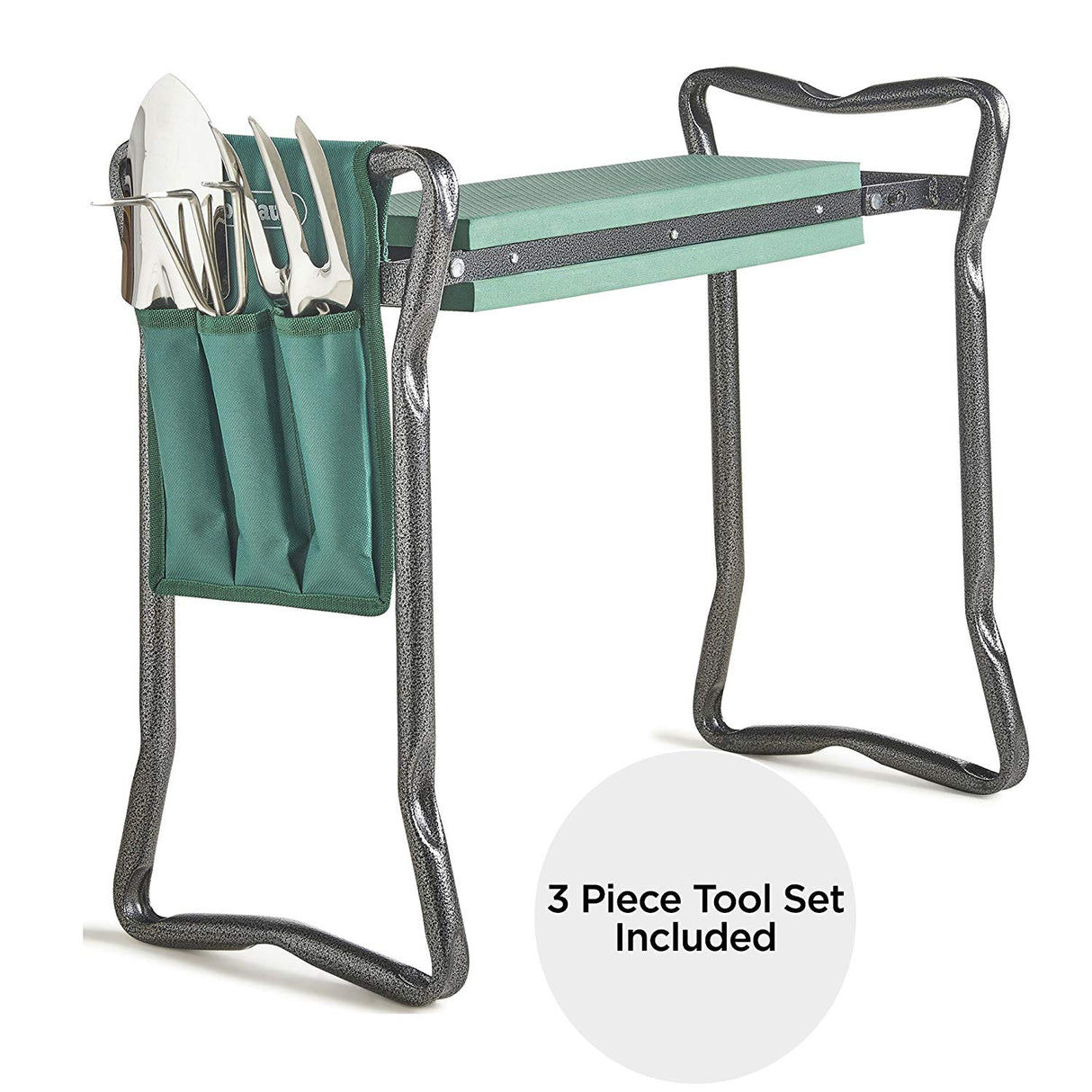 VonHaus 2v1 klečalnik in pručka za sedenje & set orodja