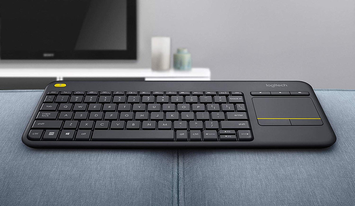 Brezžična tipkovnica Logitech K400 Plus Wireless Touch črna (Unifying, SLO gravura)