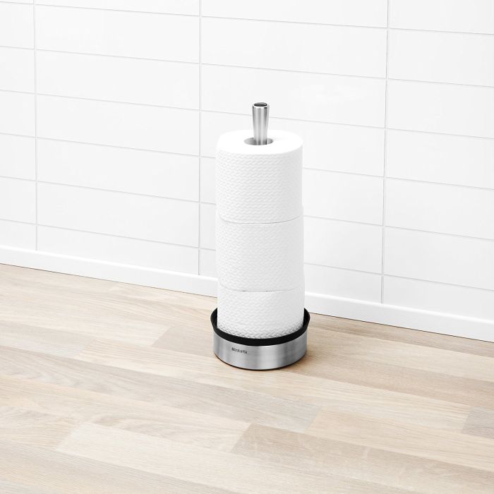 Brabantia stojalo za WC papir kovinski bel