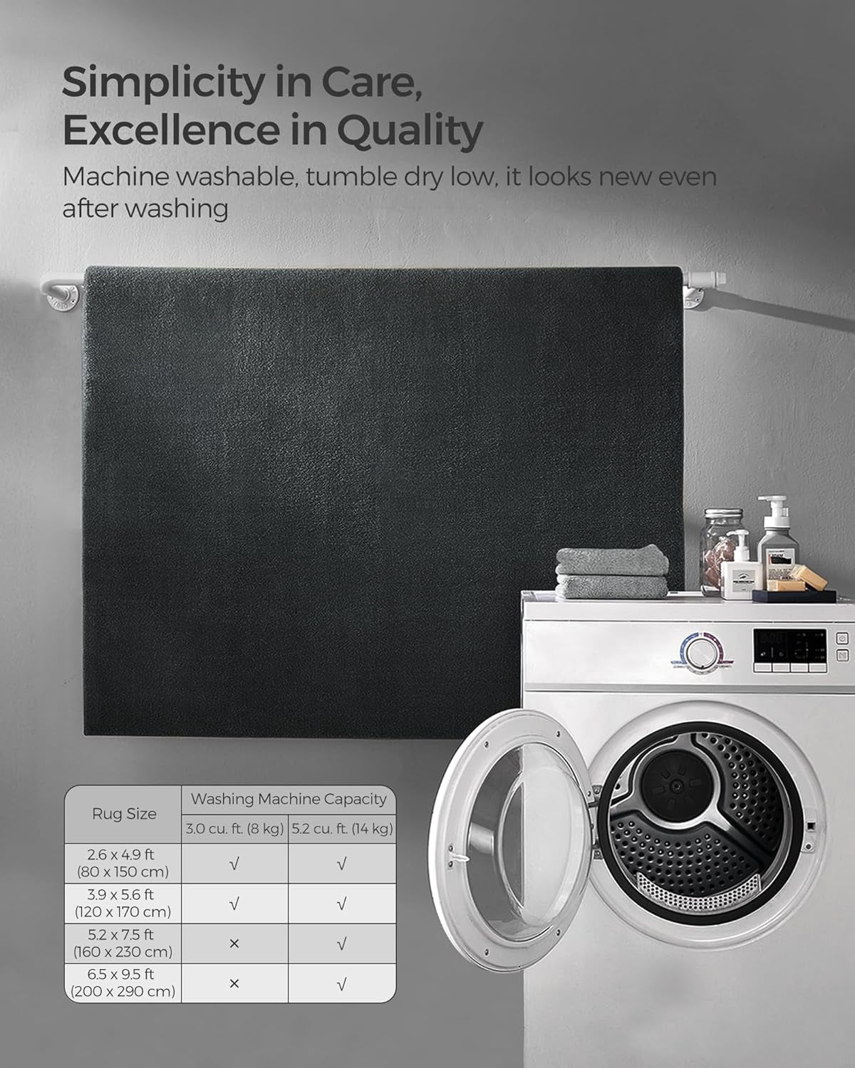 SONGMICS Preproga, 160 x 230 cm