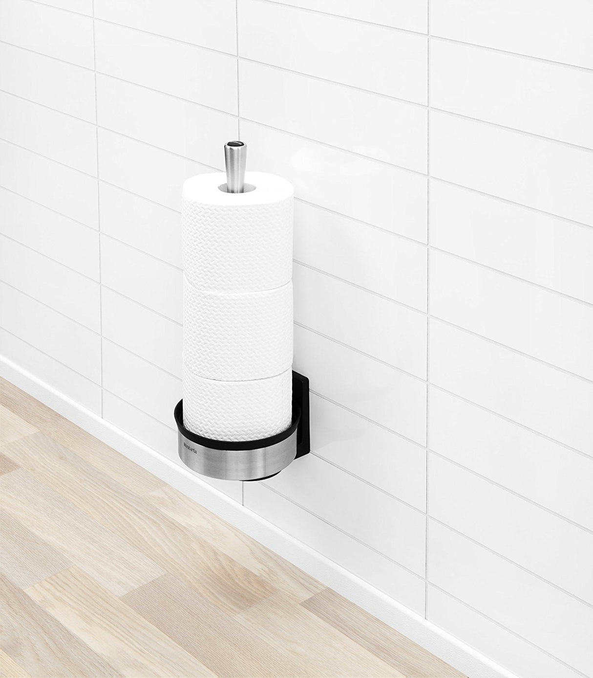 Brabantia stojalo za WC papir kovinski bel