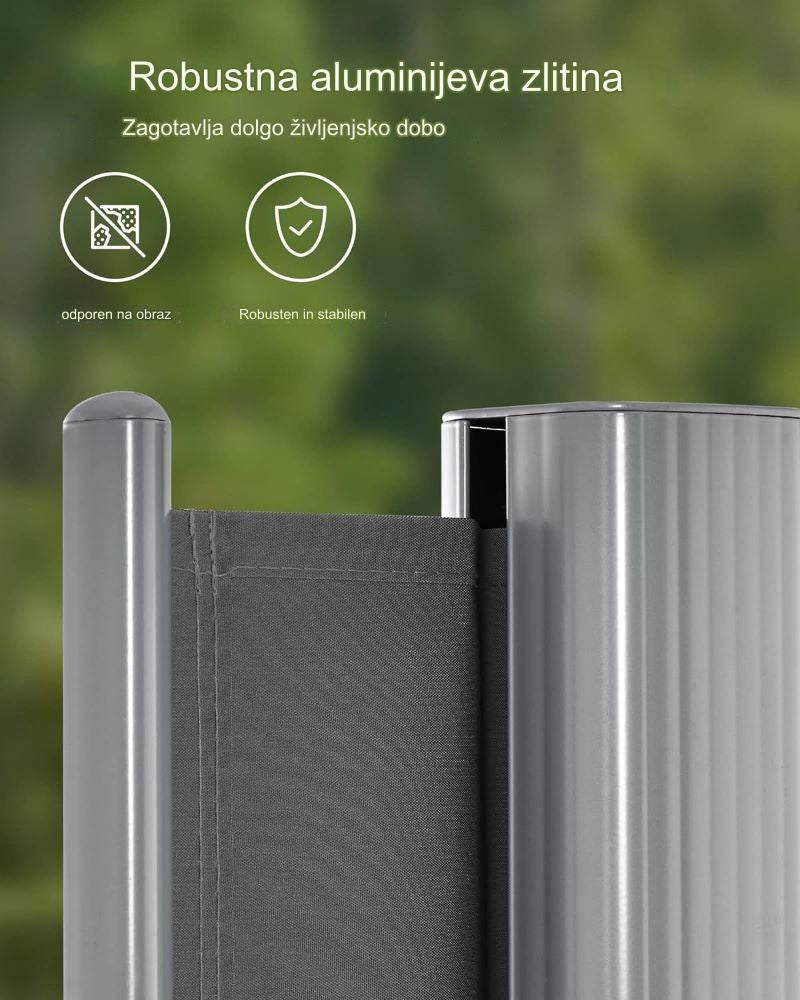 SONGMICS Stranski senčnik 160 x 350 cm antracit, GSA165G02