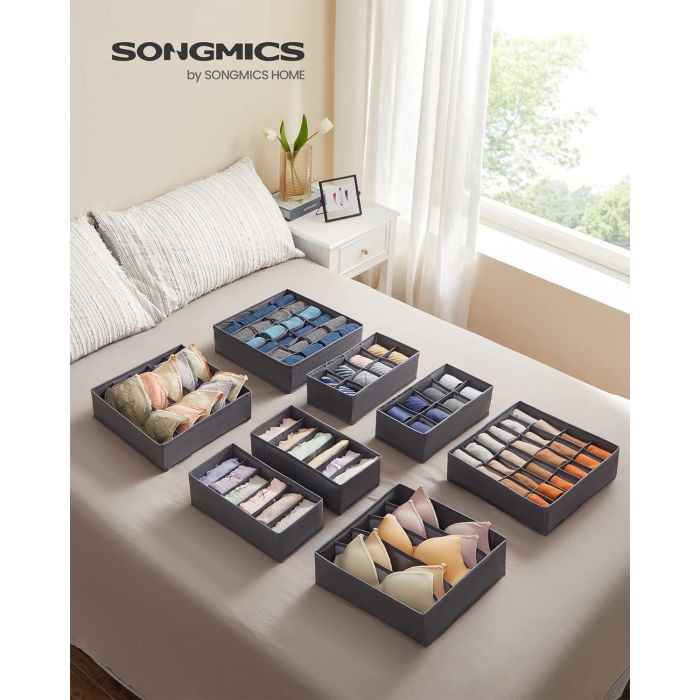 SONGMICS predalčne škatle za shranjevanje spodnjega perila