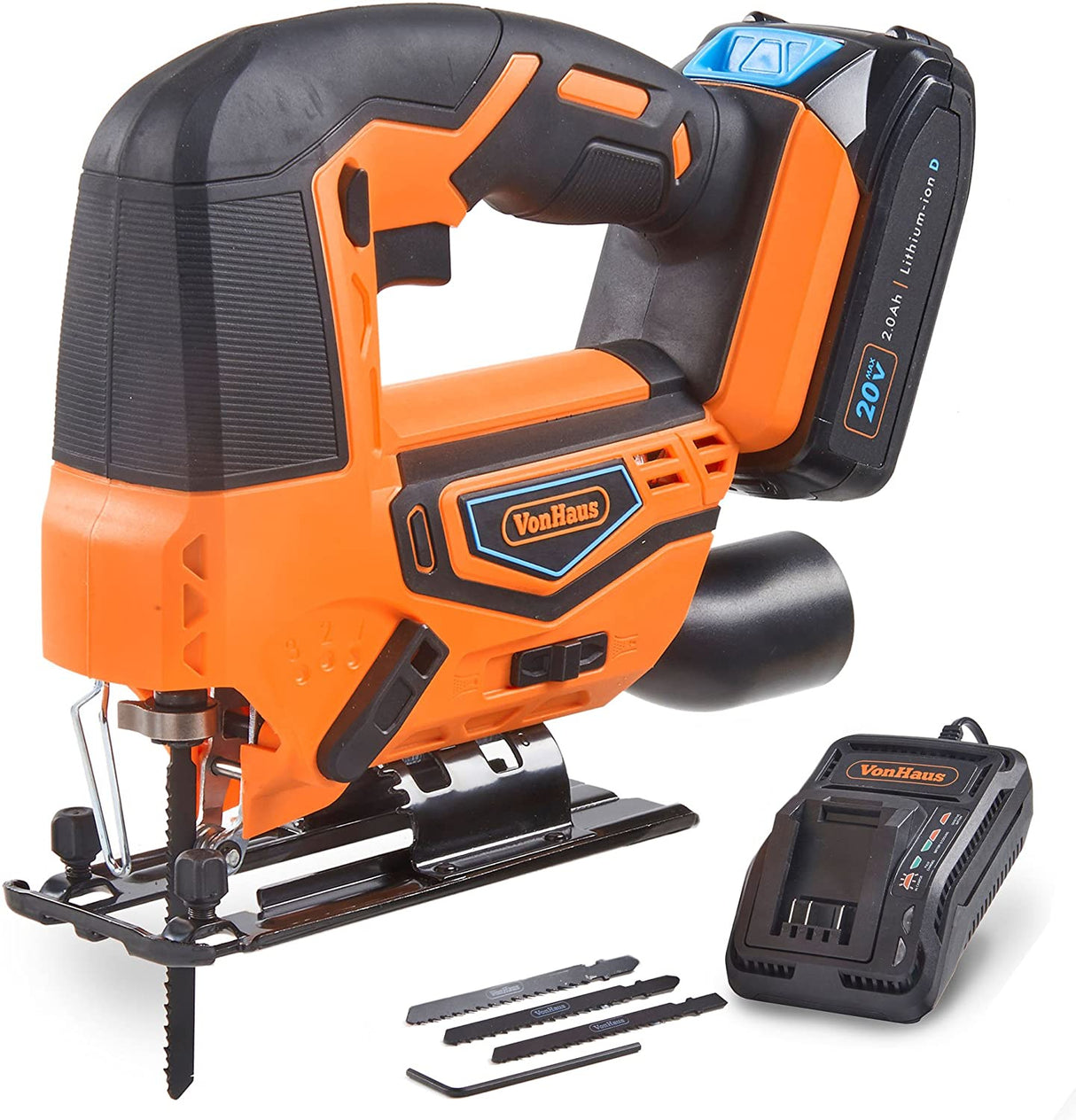 VonHaus akumulatorska vbodna žaga + 20V D-Series baterija 2,0Ah 3500010