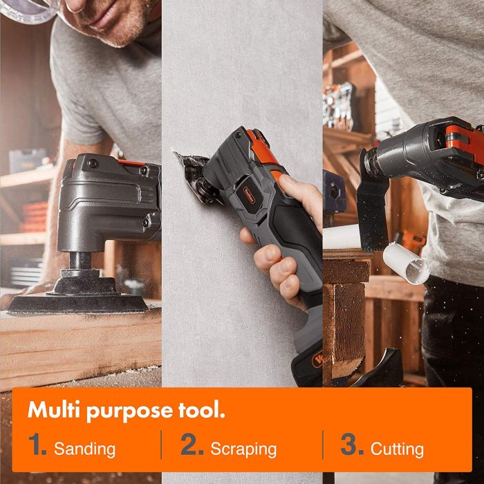 VonHaus E-Series akumulatorski večnamenski brusilnik 18V