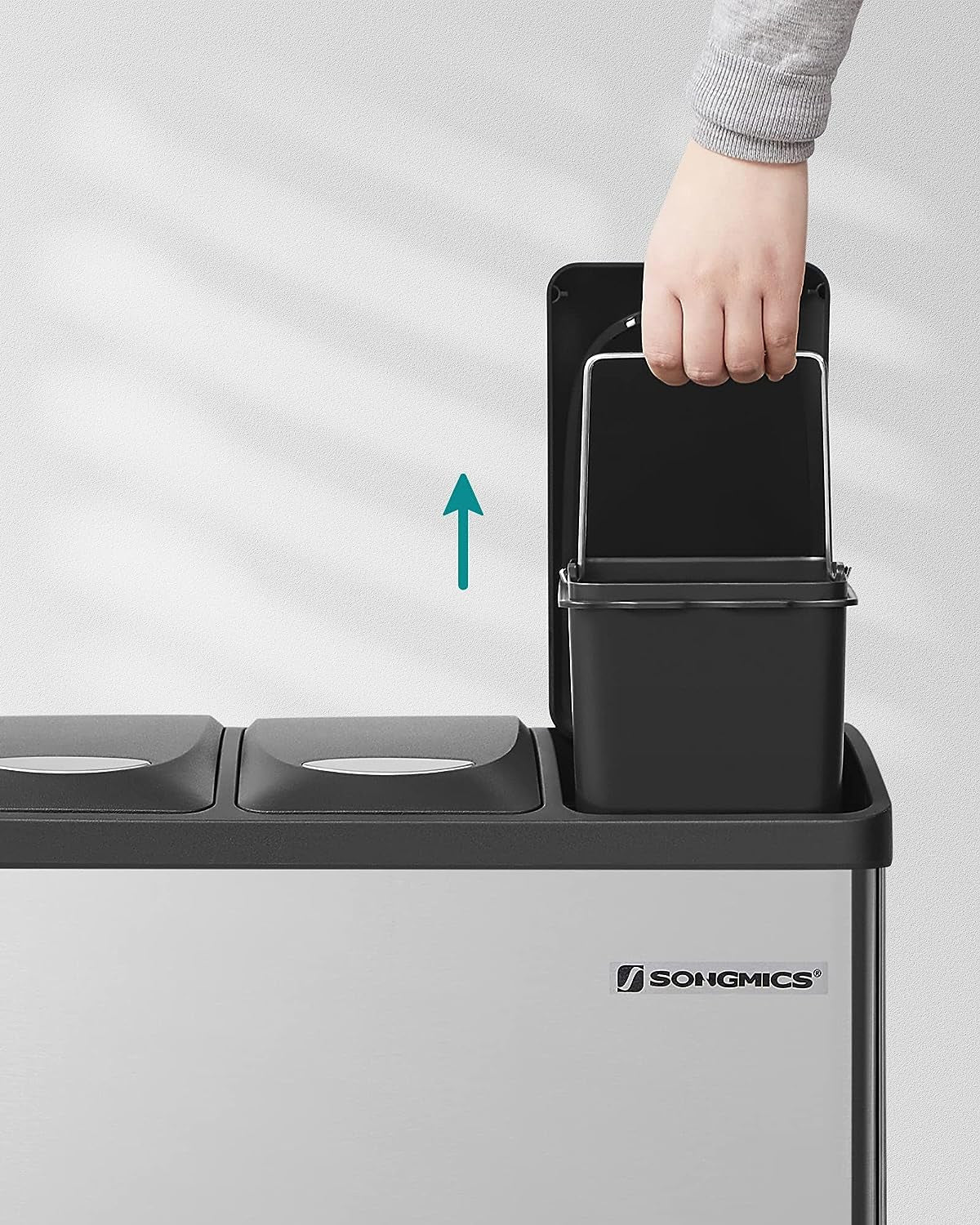 SONGMICS koš za ločevanje odpadkov 24L, LTB24L