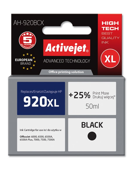 Activejet črno črnilo HP 920XL CD975AE