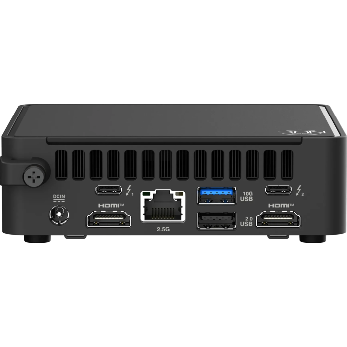 ASUS NUC RNUC15CRKU500002 Core Ultra 5 225H / DDR5 / M.2 NVMe / 2.5Gb LAN, / Wi-Fi 7 / USB 3.2 Gen2x2 / Thunderbolt 4