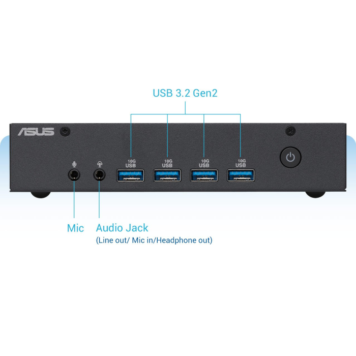 ASUS NUC Mini-PC Intel N100 / DDR4 / USB 3.2 Gen1 / NVMe PCIe 3.0 / Wi-Fi 6E / pasivno hlajenje