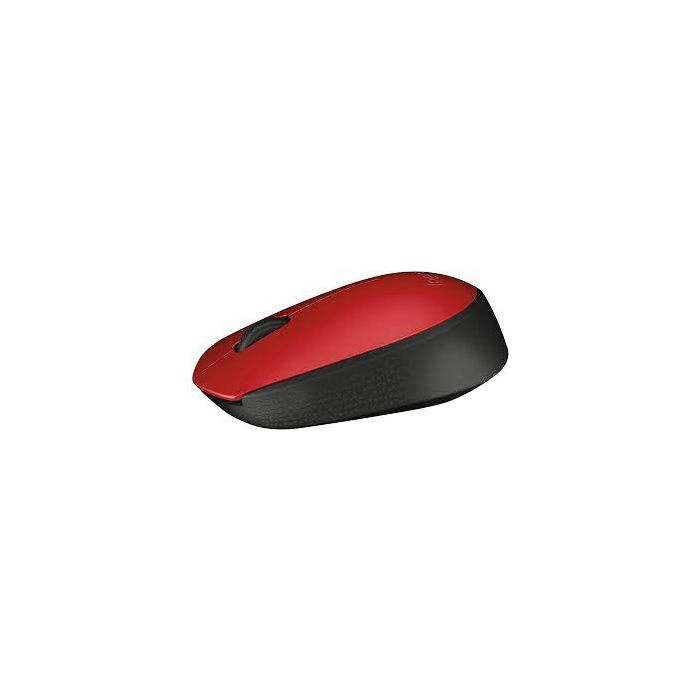 Logitech M171 Wireless majhna miška, rdeča