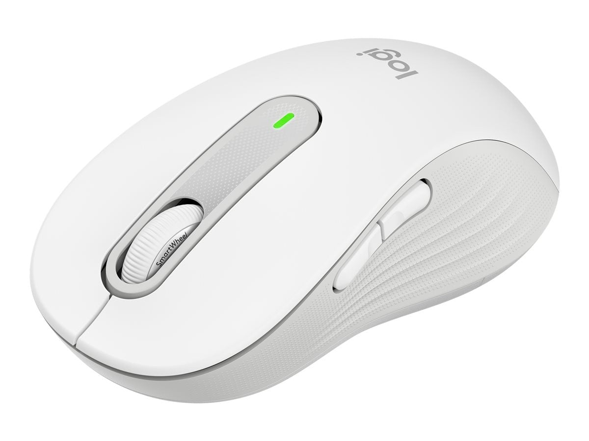 Logitech miška Signature M650, velikost L, Bluetooth, bela