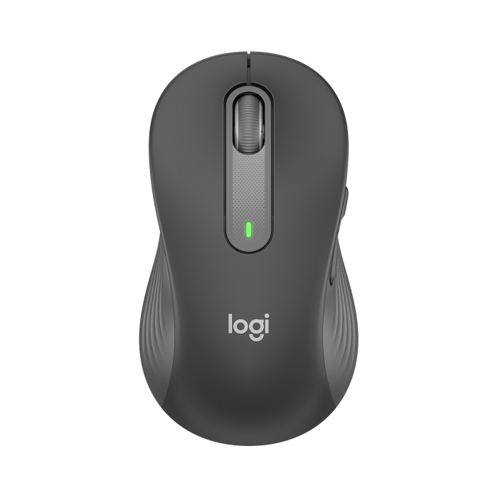 Logitech miška Signature M650, velikost L, Bluetooth, grafitna za levičarje