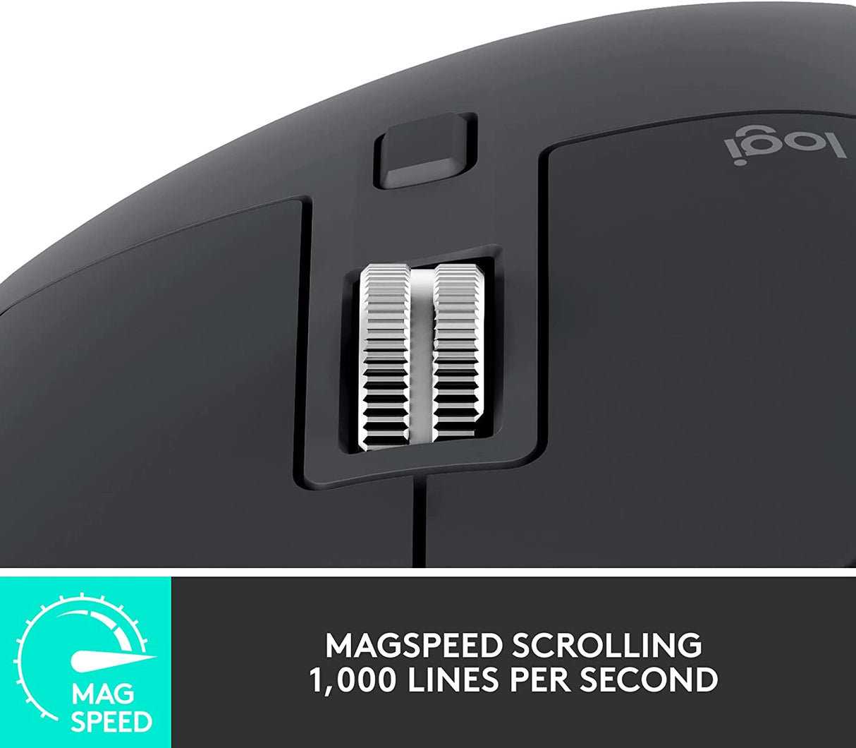 Logitech miška MX Master 3s Performance Wireless, grafitna