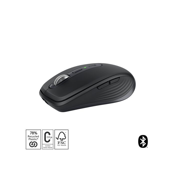 Logitech miška MX Anywhere 3S Bluetooth, DarkField laser