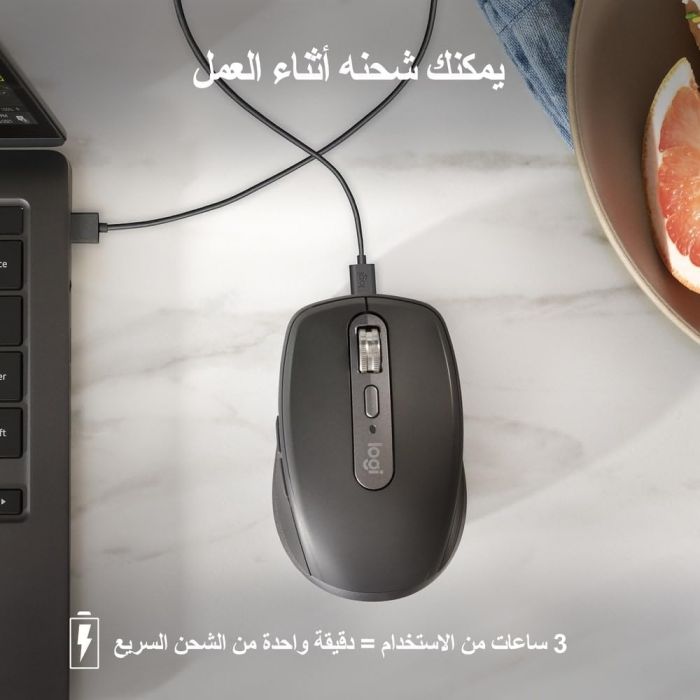 Logitech miška MX Anywhere 3S Bluetooth, DarkField laser